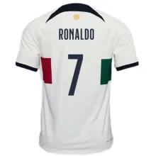 RONALDO #7 Portugal 1:1 Away White Fans Jersey 2022/23 ★★