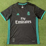 2017/18 RM Away Black Retro Soccer Jersey (Have All Patch 2017+12 全臂章有胸前字)