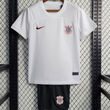 2023/24 Corinthians Home White Kids Soccer Jersey