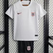 2023/24 Corinthians Home White Kids Soccer Jersey