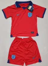 2022/23 England Away Red Kids Jersey