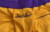 Lakers Yellow Four Bags NBA Pants