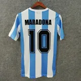 1986 Argentina Home Retro Soccer Jersey