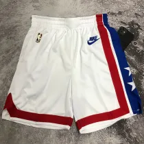 2023 Nets White Retro NBA Pants