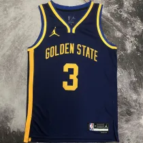 2023 Warriors POOLE #3 Sapphire Blue NBA Jerseys