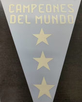 CAMPEONES DEL MUNDO 3 Stars Argentina 阿根廷用 (You can buy it alone OR tell us which jersey to print it on. )
