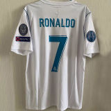 2017/18 RM Home UCL FINAL KYIV 2018 Retro Jersey (Have All Patch 全臂章有胸前字)