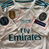 2017/18 RM Home UCL FINAL KYIV 2018 Retro Jersey (Have All Patch 全臂章有胸前字)