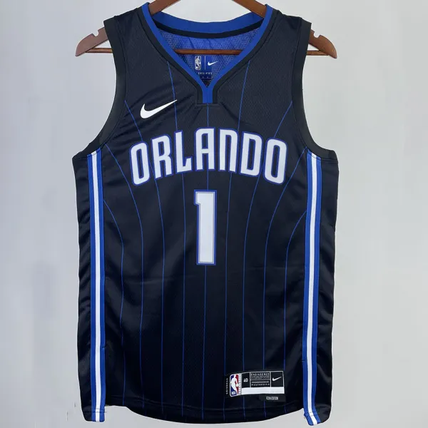 2023/24 Magic MCGRADY #1 Black NBA Jerseys 热压