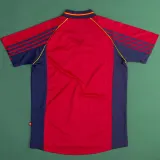 1998 Spain Home Red Retro Soccer Jersey