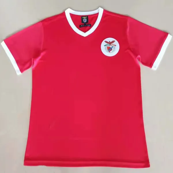 1974-1975 Ben-fica Home Red Retro Soccer Jersey