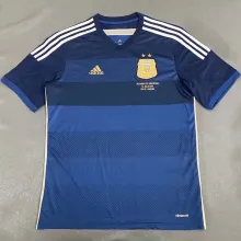 2014 Argentina Away Retro Soccer Jersey