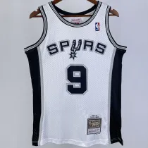 2002/03 Spurs PARKER #9 White Retro NBA Jerseys 热压