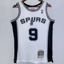 2002/03 Spurs PARKER #9 White Retro NBA Jerseys 热压