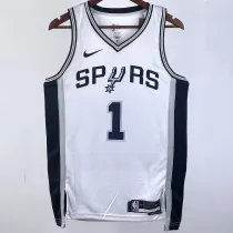 2023/24 Spurs WEMBANYAMA #1 White NBA Jerseys