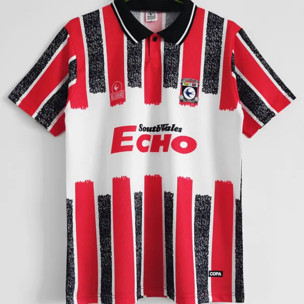 1990 Cardiff City Red Retro Soccer Jersey