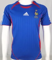 2006 France Home Blue Retro Soccer Jersey