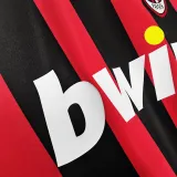 2006/07 AC Milan Home Long Sleeve Retro Soccer Jersey