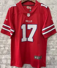 Men's Buffalo Bills ALLEN # 17 Red NFL Jersey 布法罗比尔
