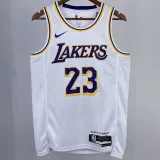 2023/24 Lakers JAMES #23 White NBA Jerseys 热压