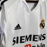 2004-2005 RM White Home Retro Soccer Jersey