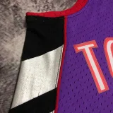 1999/00 Toronto Raptors MCGRADY #1 Purple Black Retro NBA Jerseys 热压