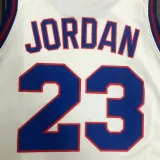 JORDAN # 23 Tune Squad Concept White NBA Jerseys Hot Pressed