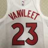Toronto Raptors VANVLEET #23 White Home NBA Jerseys