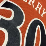 2009/10 Warriors CURRY #30 Orange Retro NBA Jerseys 热压