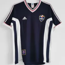 1998 Yugoslavia Home Blue Retro Soccer Jersey