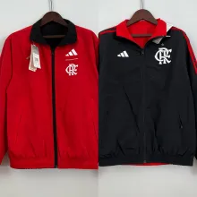 2023/24 Flamengo Reversible Red Black Windbreaker 双面