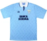 1991-1992 Lazio Home Blue Retro Soccer Jersey