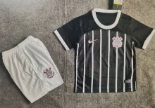 2023/24 Corinthians Away Black Kids Soccer Jersey