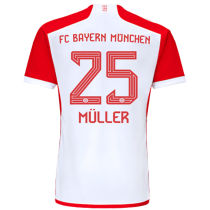 Müller #25 BFC 1:1 Quality Home Fans Jersey 2023/24 ★★