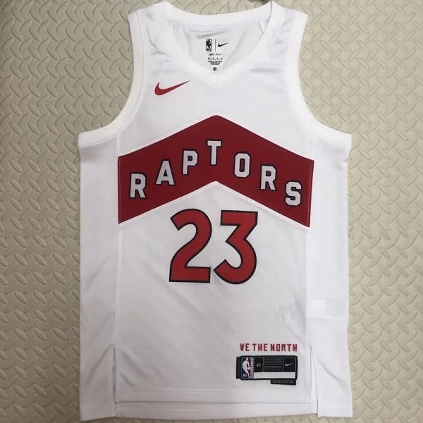 Toronto Raptors VANVLEET #23 White Home NBA Jerseys