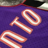1999/00 Toronto Raptors MCGRADY #1 Purple Black Retro NBA Jerseys 热压