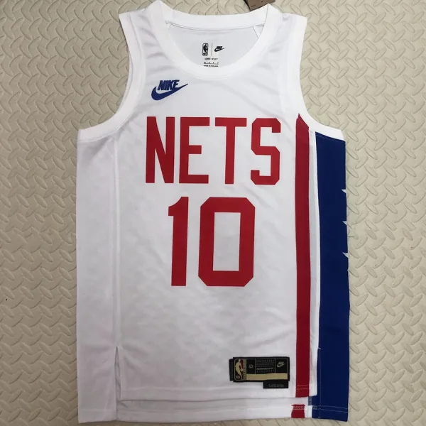 Nets SIMMONST #10 White Retro NBA Jerseys