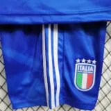 2023/24 Italy Home Blue kids Soccer Jersey