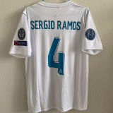 2017/18 RM Home UCL FINAL KYIV 2018 Retro Jersey (Have All Patch 全臂章有胸前字)