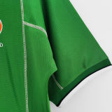 2002 Ireland Home Green Retro Soccer Jersey