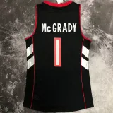 1999/00 Toronto Raptors MCGRADY #1 Purple Black Retro NBA Jerseys 热压