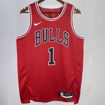 2023/24 Bulls ROSE #1 Red NBA Jerseys