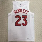 Toronto Raptors VANVLEET #23 White Home NBA Jerseys