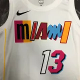 Miami Heat ADERAYO#13 White City Edition NBA Jerseys