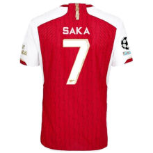 SAKA #7 ARS 1:1 Quality Home Fans Jersey 2023/24 (UCL Font) ★★