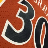 2009/10 Warriors CURRY #30 Orange Retro NBA Jerseys 热压