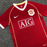 RONALDO #7 M Utd Home Retro Jersey 2006/07 (Have Patch 带双臂章 FA Premier League Font 英超字体 ) ★★