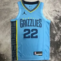 2023 Grizzlies BANE #22 Blue NBA Jerseys