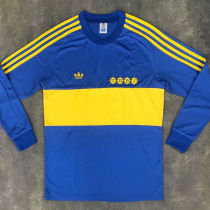 1981 Boca Home Retro Long Sleeve Soccer Jersey
