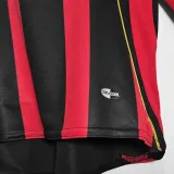 2006/07 AC Milan Home Long Sleeve Retro Soccer Jersey